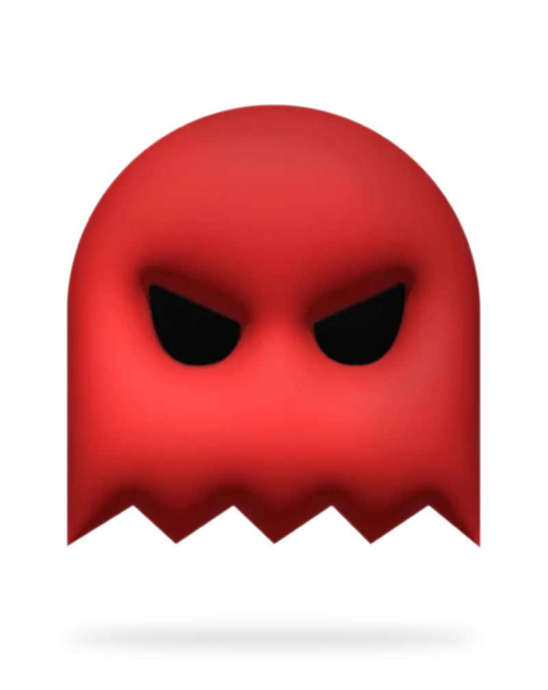 Event Geist - 3D-Crew Geist mit schwarzen Augen und Schatteneffekt